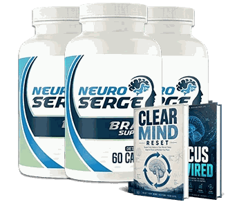 Neuro Serge three-bottle supply with the three free bonus guides